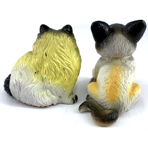 New Ray Novelty Cats Hollow Rubber Figure 3" Lot of 2 1990 - Picture 5 of 10